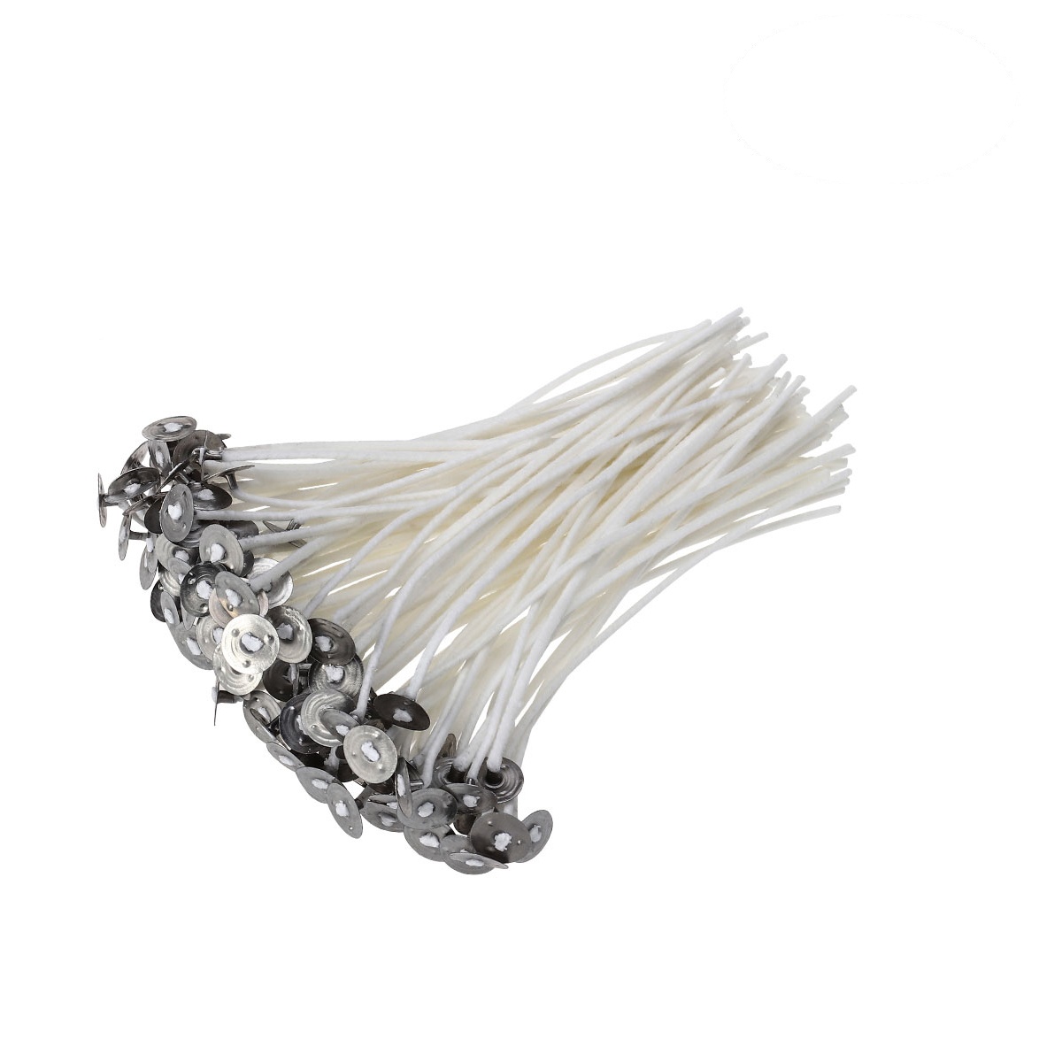 Monyance cotton candle wicks 100pcs Pre-Waxed Cotton Wick for Soy Votive Containers (20CM)(7.87X0.49X0.49Inches)